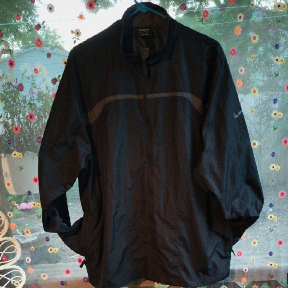 Nike Men's Black Golf Windbreaker Jacket